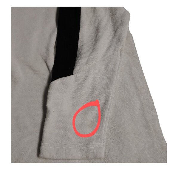 PINK Victoria's Secret Pullover Sweatshirt Women's Size XS White Black Embroid - Picture 8 of 8